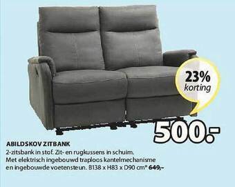 Jysk Abildskov Zitbank aanbieding