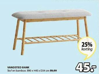 Jysk Vandsted Bank aanbieding