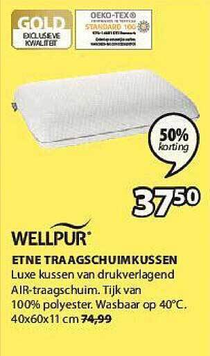 Jysk Etne Traagschuimkussen aanbieding