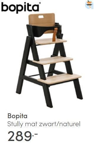Baby & Tiener Bopita stully mat zwart-naturel aanbieding