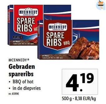 Lidl Gebraden spareribs aanbieding