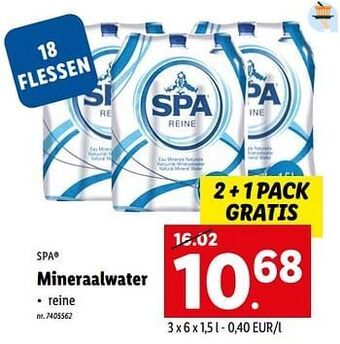 Lidl Mineraalwater aanbieding