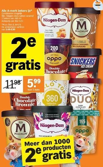 Albert Heijn Häagen-dazs salted caramel aanbieding