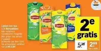 Albert Heijn Green tea lemon aanbieding