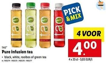 Lidl Pure infusion tea aanbieding