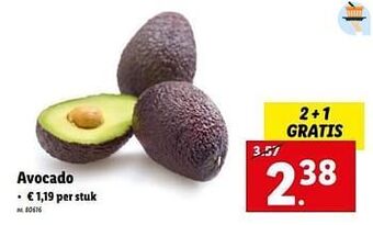 Lidl Avocado aanbieding