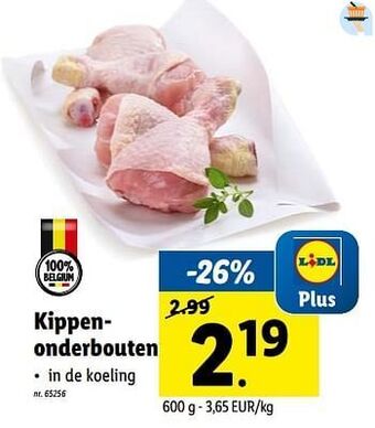 Lidl Kippenonderbouten aanbieding