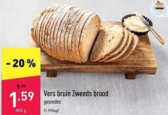 ALDI Vers bruin zweeds brood aanbieding