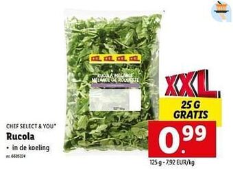 Lidl Rucola aanbieding