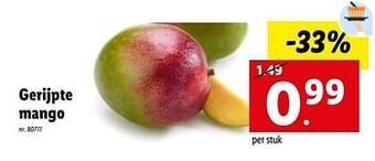 Lidl Gerijpte mango aanbieding