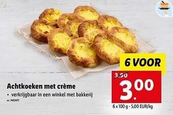Lidl Achtkoeken met crème aanbieding