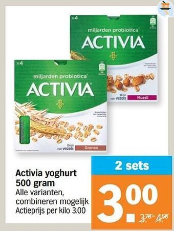Albert Heijn Activia yoghurt aanbieding
