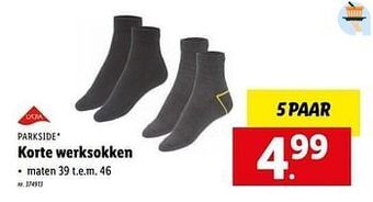 Lidl Korte werksokken aanbieding