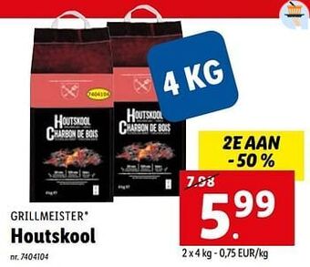 Lidl Houtskool aanbieding