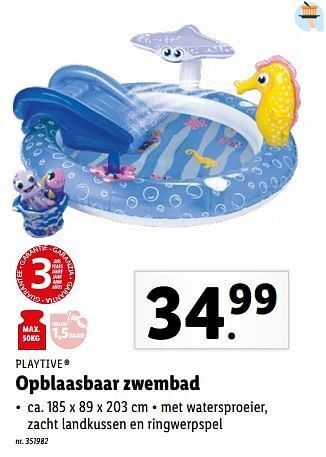 Lidl Opblaasbaar zwembad aanbieding