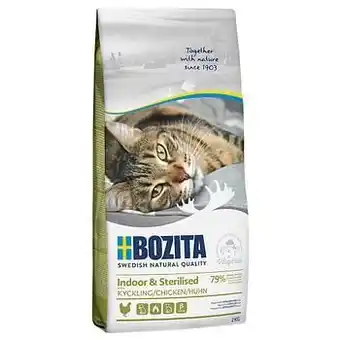Zooplus 2kg Feline Indoor & Sterilised Bozita Kattenvoer aanbieding
