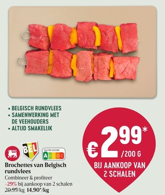 Brochettes van Belgisch rundvlees
