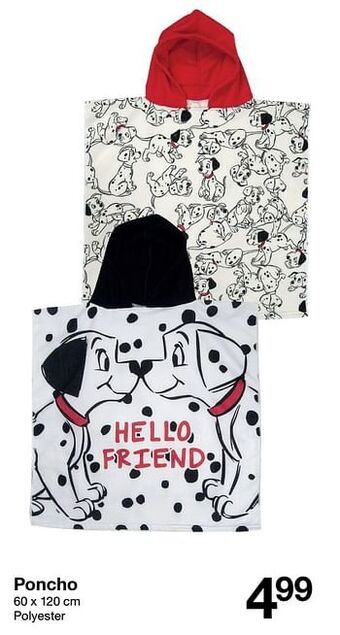 Zeeman Poncho aanbieding