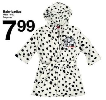 Zeeman Baby badjas aanbieding