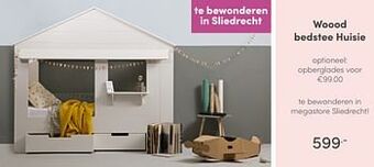Baby & Tiener Woood bedstee huisie aanbieding