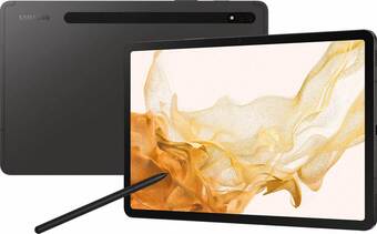 Krëfel Galaxy Tab S8 Wi-Fi 128 GB Graphite aanbieding