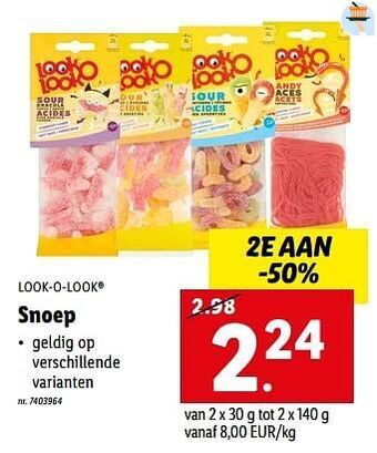 Lidl Snoep aanbieding