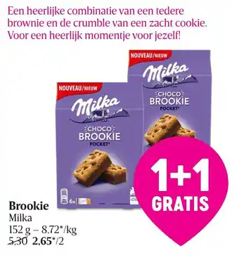 Delhaize Brookie Milka aanbieding