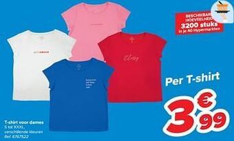 Carrefour T-shirt voor dames aanbieding