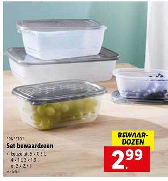 Lidl Bewaardozen aanbieding