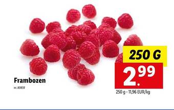 Lidl Frambozen aanbieding