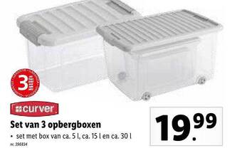 Lidl Opbergboxen aanbieding