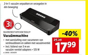 Lidl Vacuümmachine aanbieding
