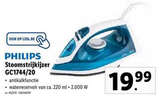 Lidl Stoomstrijkijzer aanbieding