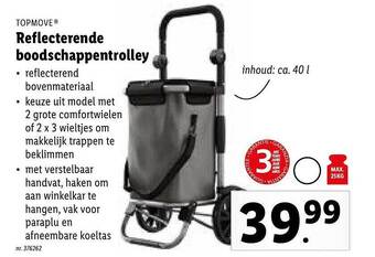 Lidl Reflecterende Boodschappentrolley aanbieding