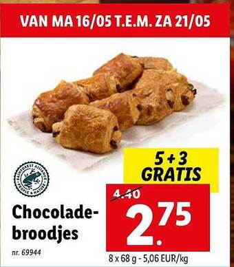 Lidl Chocolade Broodjes aanbieding