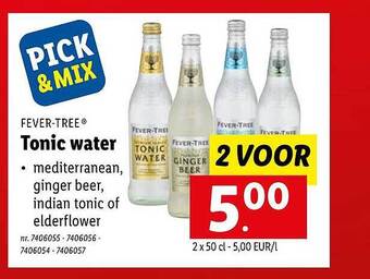 Lidl Tonic Water aanbieding