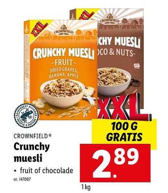 Lidl Crunchy Muesli aanbieding