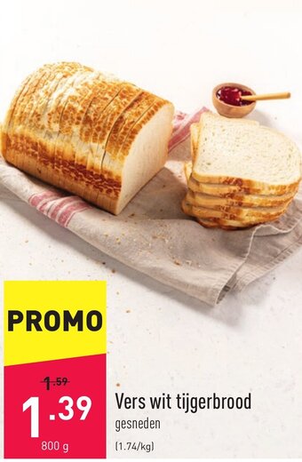 ALDI Vers wit tijgerbrood aanbieding