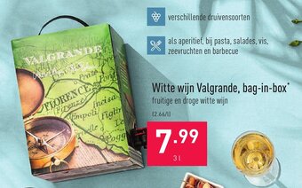 Witte wijn Valgrande, bag-in-box