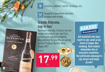 ALDI Grande Alberone, bag-in-box aanbieding