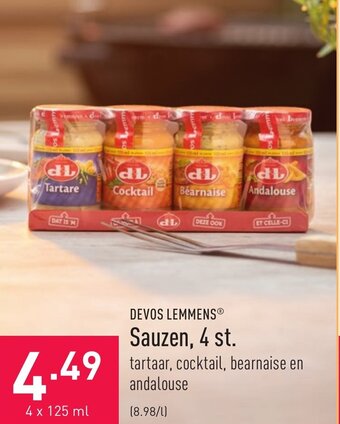 ALDI Devos Lemmens Sauzen, 4 st. aanbieding