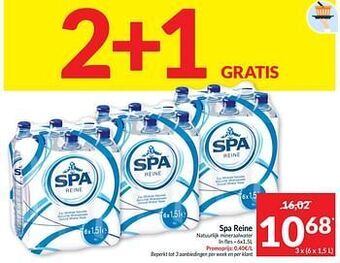 Intermarché Spa reine natuurlijk mineraalwater aanbieding