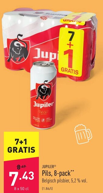 ALDI Jupiler Pils, 8-pack aanbieding