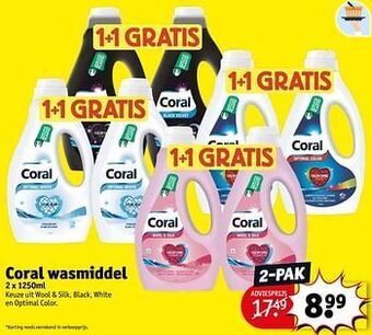 Kruidvat Coral wasmiddel aanbieding
