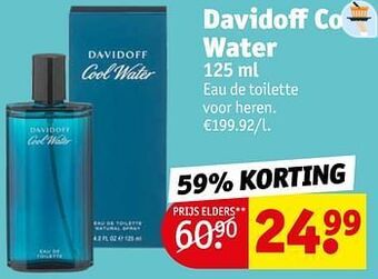Kruidvat Davidoff cool water aanbieding