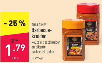 ALDI Grill Time Barbecue kruiden aanbieding
