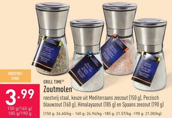 ALDI Grill Time Zoutmolen aanbieding