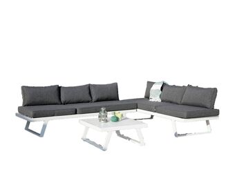 Hubo Garden Plus Salamanca loungeset wit/grijs aanbieding