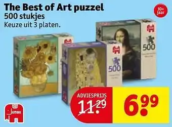 Kruidvat The best of art puzzel 500 stukjes aanbieding