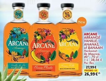 Cora Arcane arrangé vanille ananas of banaan aanbieding